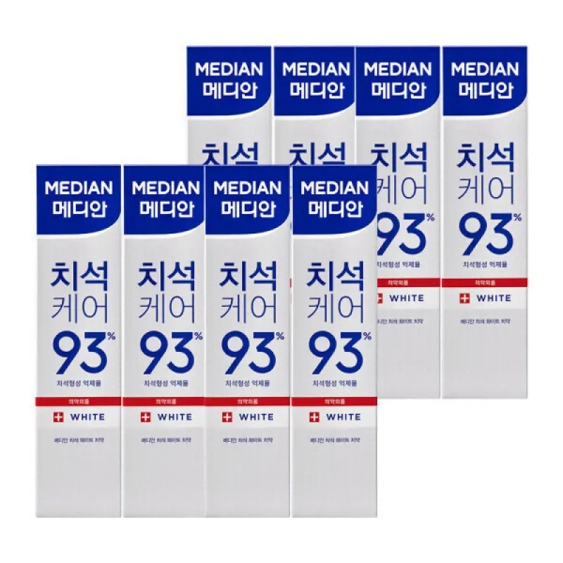 (단독용량) 메디안 치석화이트치약 150Gx8개
