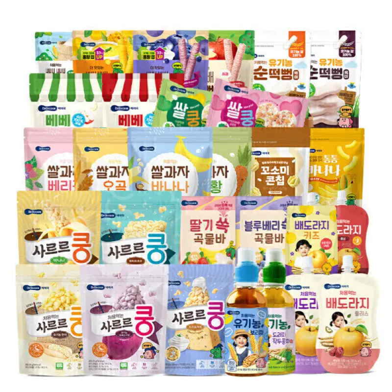 베베쿡 빼빼롱뻥/사르르쿵/통통바나나 외 아이간식 인기상품 골라담기