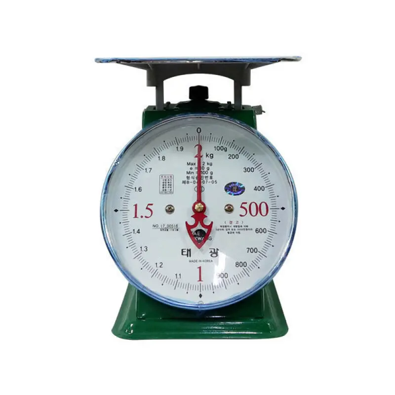 태광 지시 저울 2kg～50kg 국내생산 바늘 저울 시장