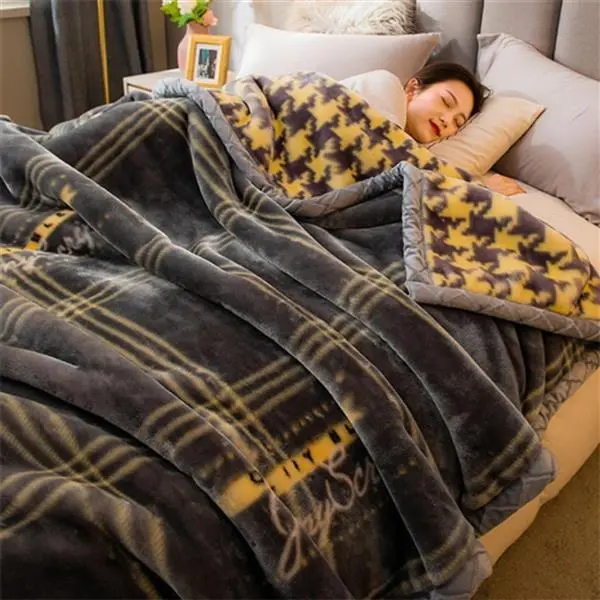 호랑이담요 극세사 두꺼운 밍크이불 대형 ...