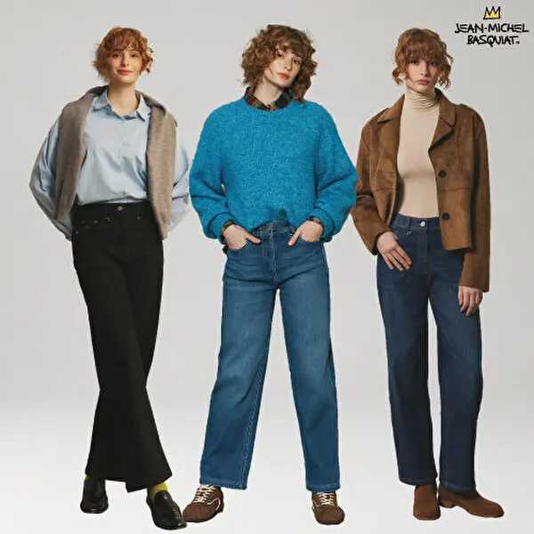 장미쉘바스키아 26FW 여성 융기모 데님팬츠 1종 (B610W)