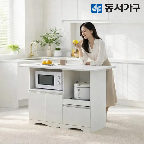 [동서가구]동서가구 리브수 렌지대 아일랜드 식탁 테이블 1200 DF629882 (181,900원/무료)