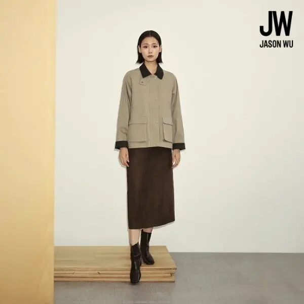 제이슨우 26FW Madison FAUX 스웨이드 스커트 (2 COLORS)