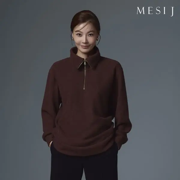 (현대홈쇼핑)배우 윤소이가 선택한메시제이 포근 집업 블라우스 3종