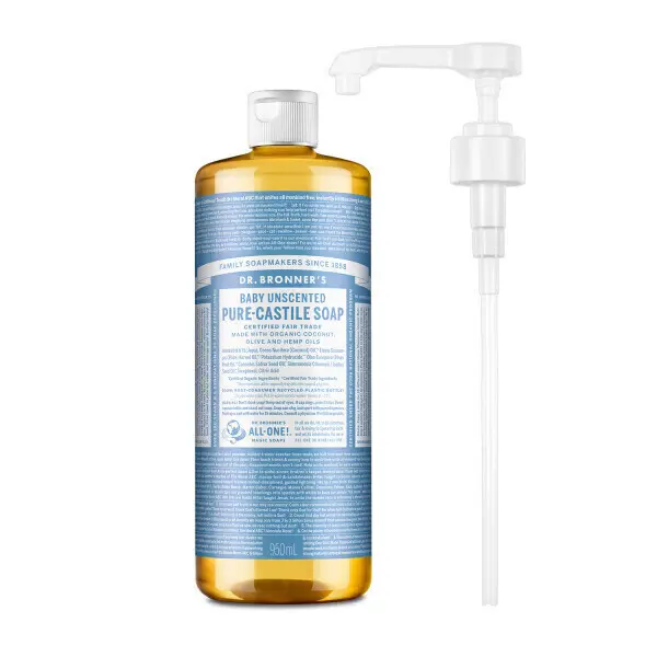 닥터브로너스 캐스틸 솝 950ml+전용펌프 12종 택1