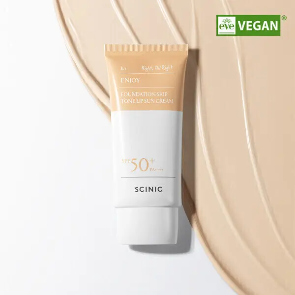 싸이닉 본사 엔조이 톤업 파데스킵 선크림 50g 1+1 파운데이션 필요없는 선크림 원플원 초특가딜