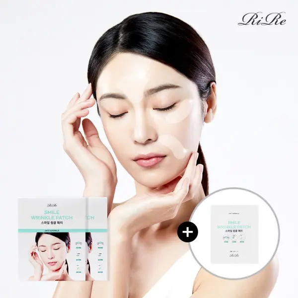 [리르]리르 스마일 주름패치 100매+체험분 증정/ 팔자주름 리프팅 패치 눈가 이마 패치 미간 (쿠폰가 25,410원/무료)