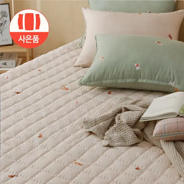 스잠 국내산 퍼피아지 온수/전기/카본/온열 매트커버 S.SS.D1.D2.Q사이즈 자루베개커버증정