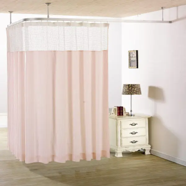 가로(폭) 205cm / 세로(높이) 210cm 병원커튼/병원레일/방염커튼/곡선레일/커튼/커텐