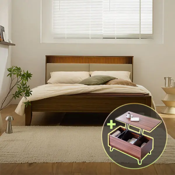 현대의료기 포그니처 LED 템바 황토 흙침대 Q+리프트테이블