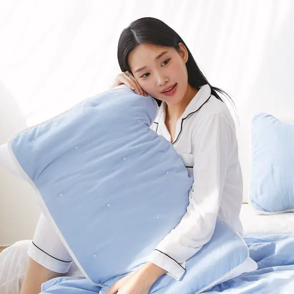 1+1 웰슬립 고온 워싱 포근한 밴드형 베개커버 50x70