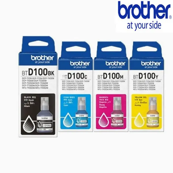 브라더정품잉크 BTD100BK BTD100C BTD100M BTD100Y 선택형 / MFC-T930DW DCP-T236 DCP-T436W