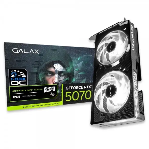 갤럭시 GALAX 지포스 RTX 5070 BLACK OC D7 12GB ㅇMMㅇ