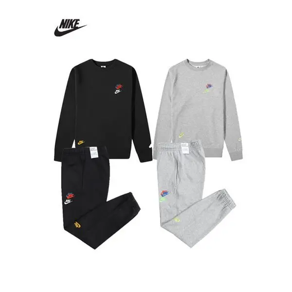 하프클럽/나이키 (SET) 멀티스우시 에센셜 맨투맨+조거팬츠 세트