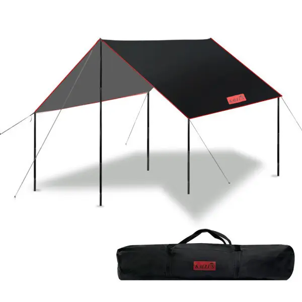 KALLUS 실버코팅 블랙타프 400x365 타프 그늘막 자외선차단 차박 초경량 차광막