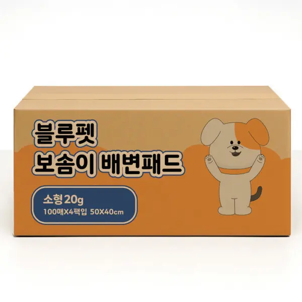 블루펫 보솜이 강아지패드 강아지 배변패드 대형 50g 160매