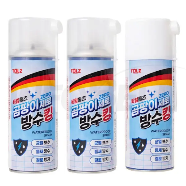 독일톨츠 곰팡이 제로 방수킹 욕실 베란다 옥상 누수 결로 습기 곰팡이 녹 오염 방지 방수 스프레이 3통 (쿠폰가 39,900원/3,000원)