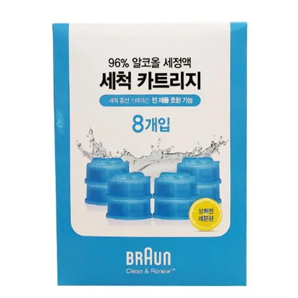 2508CO(생활용품(세안/구강용품))브라운 전기면도기 세정액 CCR 8PK (48,680원/3,500원)