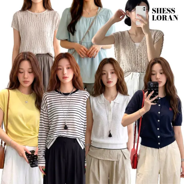 쉬즈로렌 램덤발송 990원~/반팔티/여름니트/원피스/반팔셔츠/청반바지/심리스나시/반팔니트/여성의류 (쿠폰가 8,960원/무료)