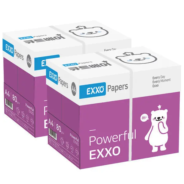 엑소 큐트베어 A4 복사용지(A4용지) 80g 2BOX(5000매) (쿠폰가 36,340원/무료)