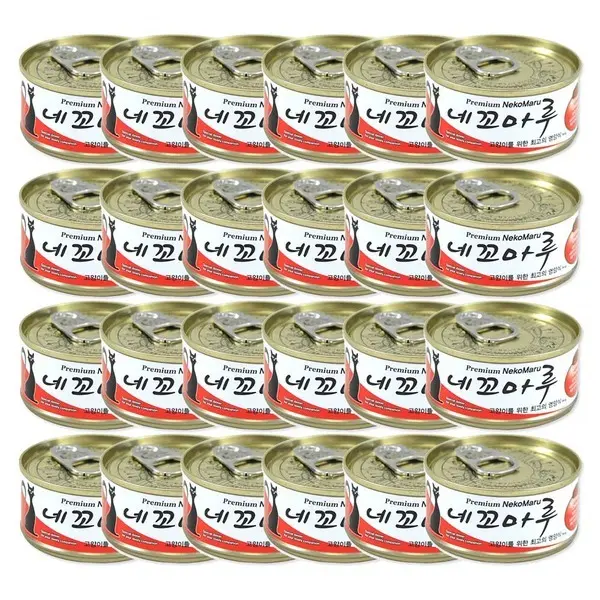 네꼬마루 고양이캔(참치닭고기) 80gx24개(1박스) (쿠폰가 19,870원/무료)