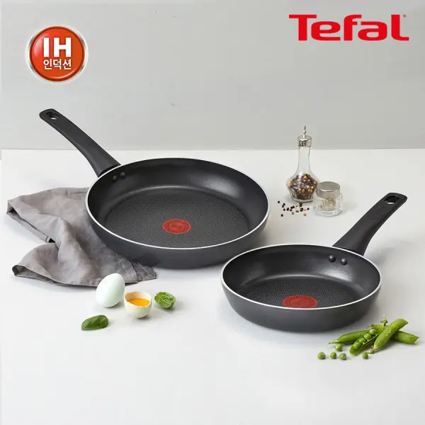[테팔]테팔 인덕션 뉴 프로스타일 프라이팬 2종세트(팬20cm+팬28cm) (쿠폰가 39,920원/무료)