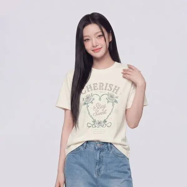 행텐 틴즈 여성 빈티지 그래픽 반팔 티셔츠_025(10580-131-632-69) (19,500원/무료)