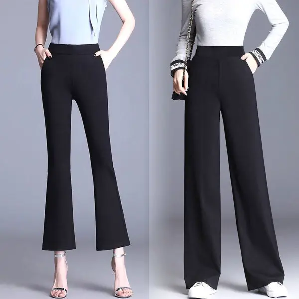 (쿠폰할인)(스타배송) 2종택1 와이드/부츠컷 힙제이 (S~4XL) 와이드팬츠/부츠컷 통바지 여성 슬랙스 (쿠폰가 10,330원/무료)