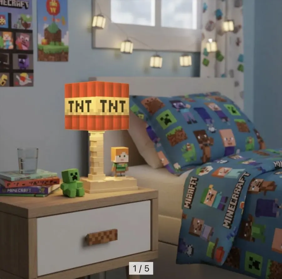 Minecraft 마인크래프트 감성 TNT 크리퍼무드등 26종(11,900원/무료)