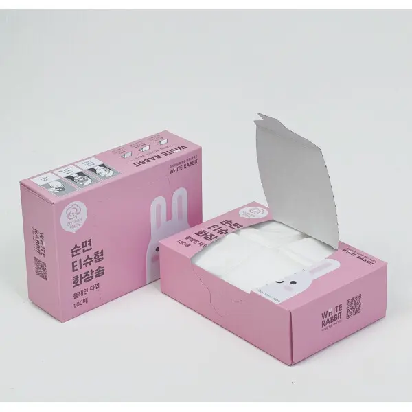 화이트래빗 / 티슈형 펼쳐쓰는 화장솜 / 100%순면 / 국내제조 / 대용량 무료배송 (쿠폰가 16,650원/무료)