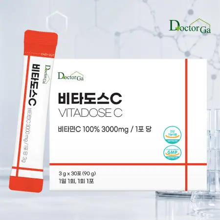 비타도스C 3000 순수 비타민C 고함량 비타민씨 고용량 분말 가루 스틱 30포, 1개 (2,960원/네멤무배)