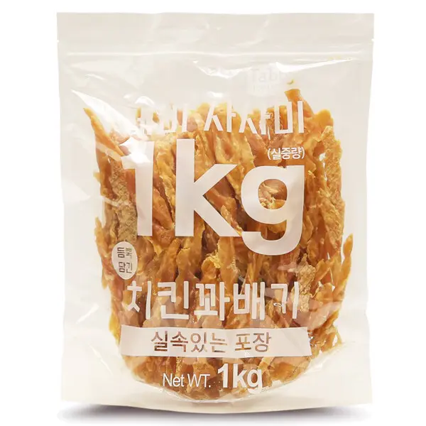 테비 사사미 강아지간식 대용량 치킨꽈배기 1kg x 2개 (쿠폰가 22,910원/무료)