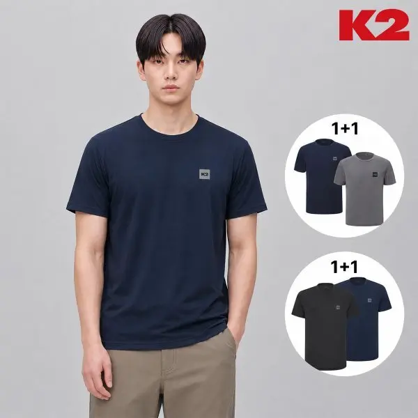 (대전신세계)2PACK 남여공용 기능성 반팔 라운드 BOOST ON_1+1 멜란지 밸류 패키지 (GMM26281/GMM25281) (쿠폰가 27,720원/무료)