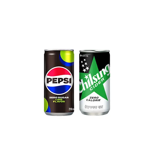 펩시제로 210ml 30캔 +사이다제로 210ml 30캔 제로칼로리 / 다이어트 콜라 / 청량음료 / 탄산음료 / 탄산