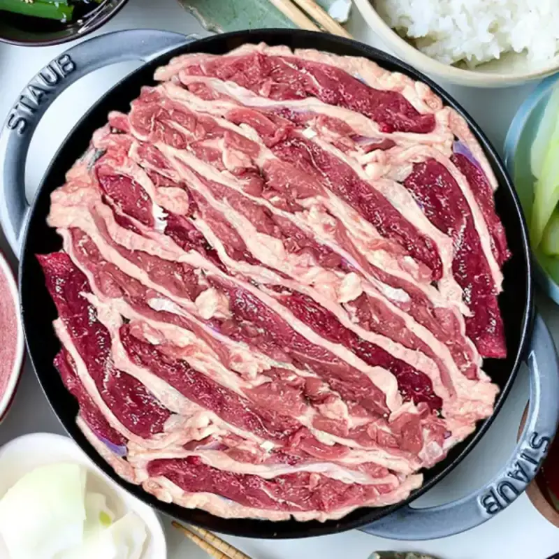 냉장 오리고기 생오리 슬라이스 로스 무항생제 인증 1kg