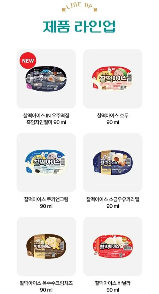 롯데 찰떡아이스 6종 16개 골라담기 (18,576원/무료)