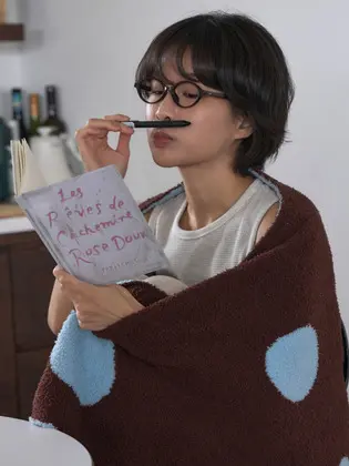 부클 도트 블랭킷 담요 쇼파 덮개 침대