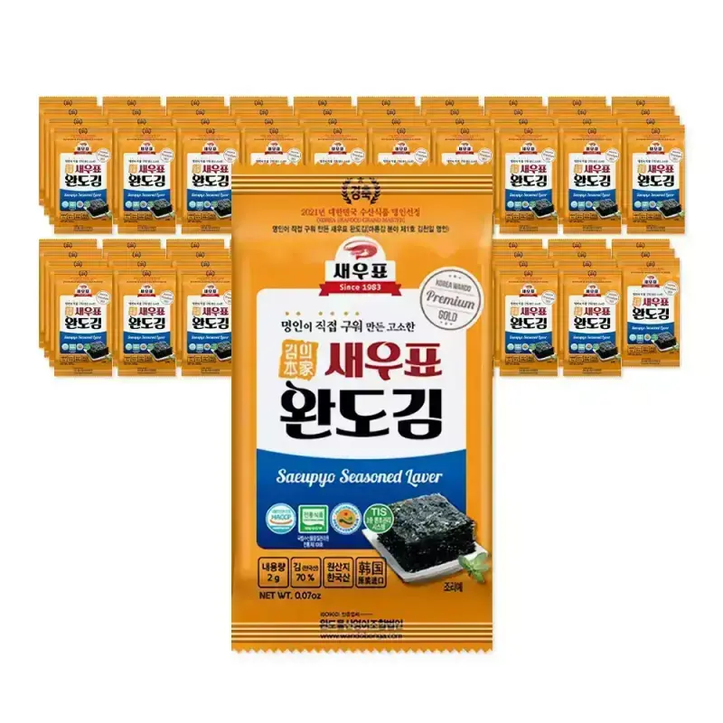 새우표 완도 도시락김 2g x 80봉