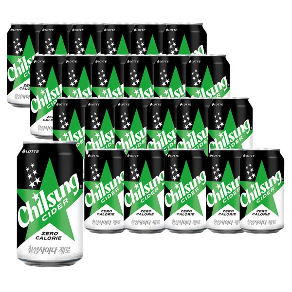 칠성사이다 제로 355ml x 24캔 제로칼로리 / 다이어트 사이다 / 청량음료 / 탄산음료 / 탄산 / 제로음료