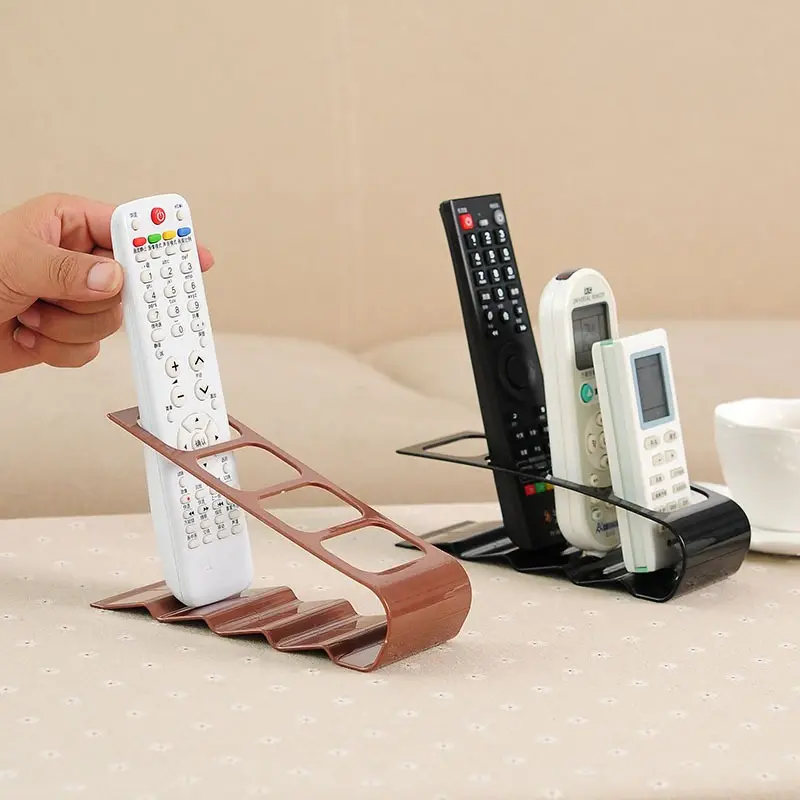 4칸 리모컨 정리함 창의적인 데스크탑 수납 랙 플라스틱 홀더 다용도 책상