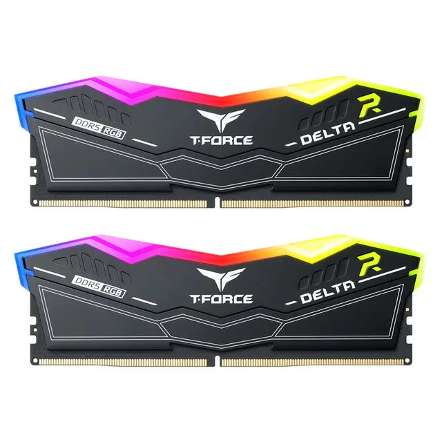 [서린공식] 팀그룹 T-Force DDR5 6000 CL30 Delta RGB 블랙 패키지 32GB(16Gx2)