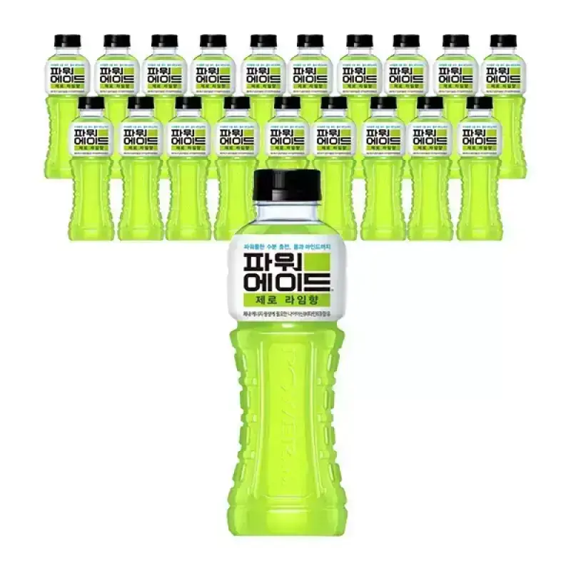 [코카콜라] 파워에이드 제로 라임 600ml, 20개