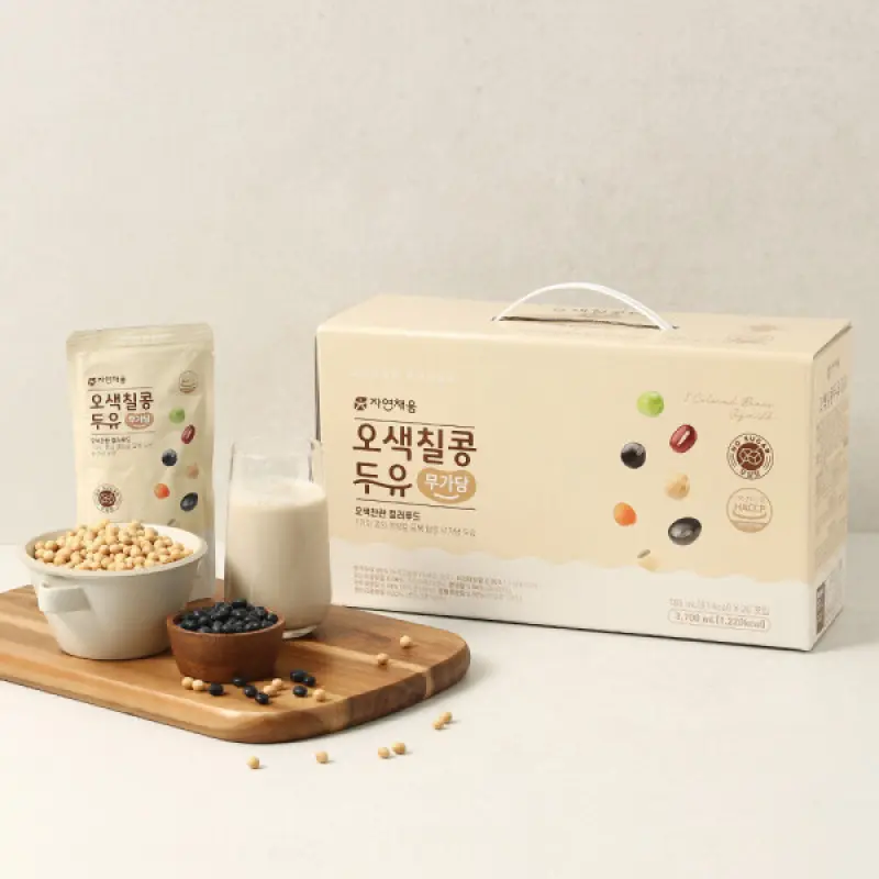 자연채움 오색칠콩두유 무가당 185mL x 40팩 8/24부터 발송 가능