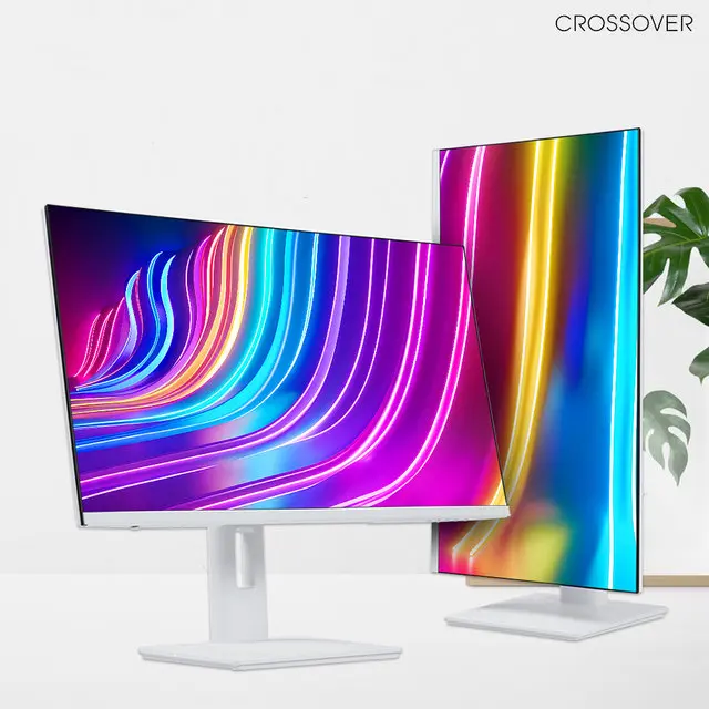 크로스오버 27QD166CM QHD iPS USB-C 120Hz 68cm 피벗 사무용 게이밍 컴퓨터 모니터 무결점