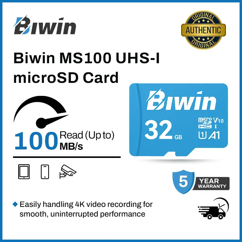 비윈 MS100 128GB 마이크로 SDXC 카드 UHS-I A1 V30