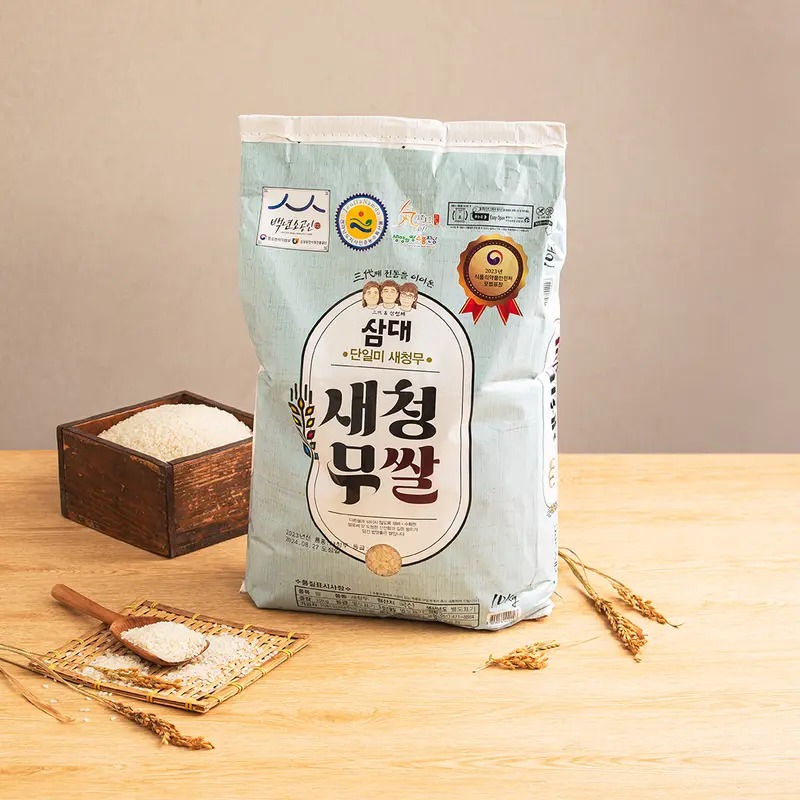 [백년기업 대우미곡][최종 28,920원] 삼대 새청무쌀 10kg 상등급 (25년산, 출고당일도정) : 롯데ON