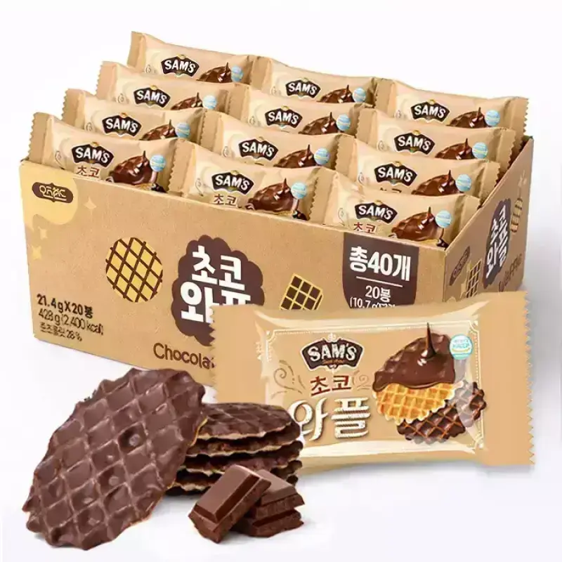 [10분러시] 진한 초코와플 428g(총40개/10.6gX2개입X20봉) 외