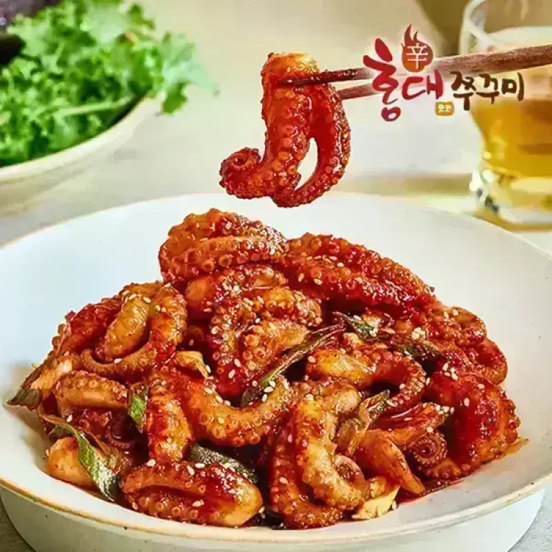 홍대쭈꾸미 300g 6팩 수제양념 쭈꾸미볶음 냉동 택배