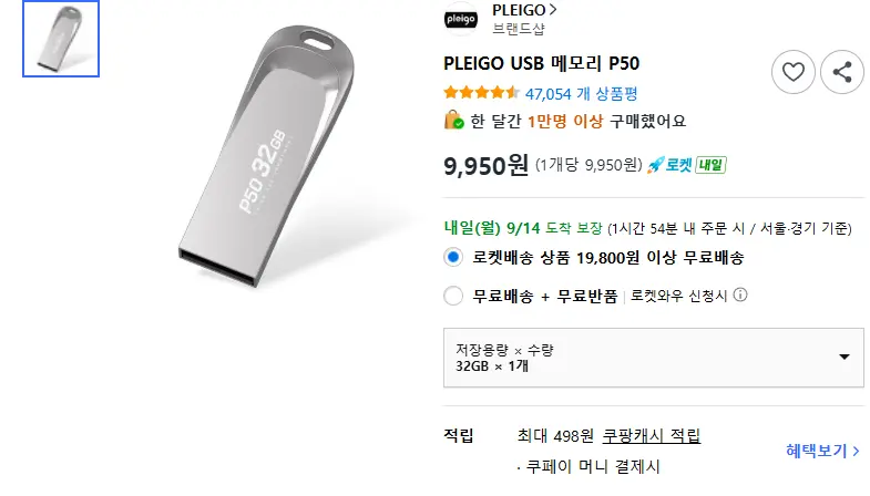PLEIGO USB 메모리 P50 - USB메모리 판매 페이지