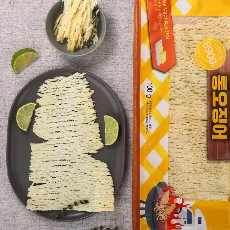 [더주] 결대로 찢어먹는 한마리 땅콩버터 오징어 100g